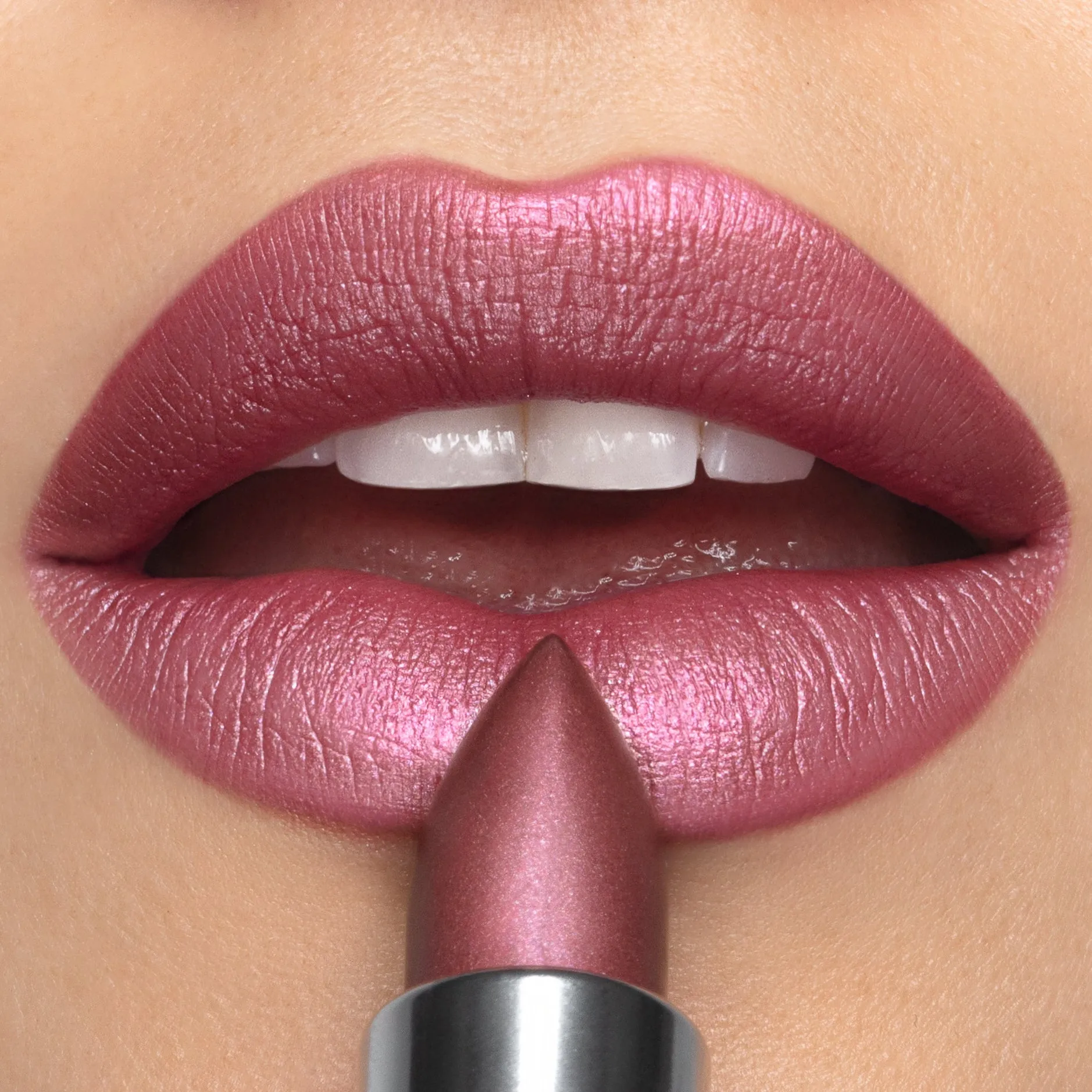 Divine Crème Lipstick: Dusty Blush Mauve with Lilac Shimmer