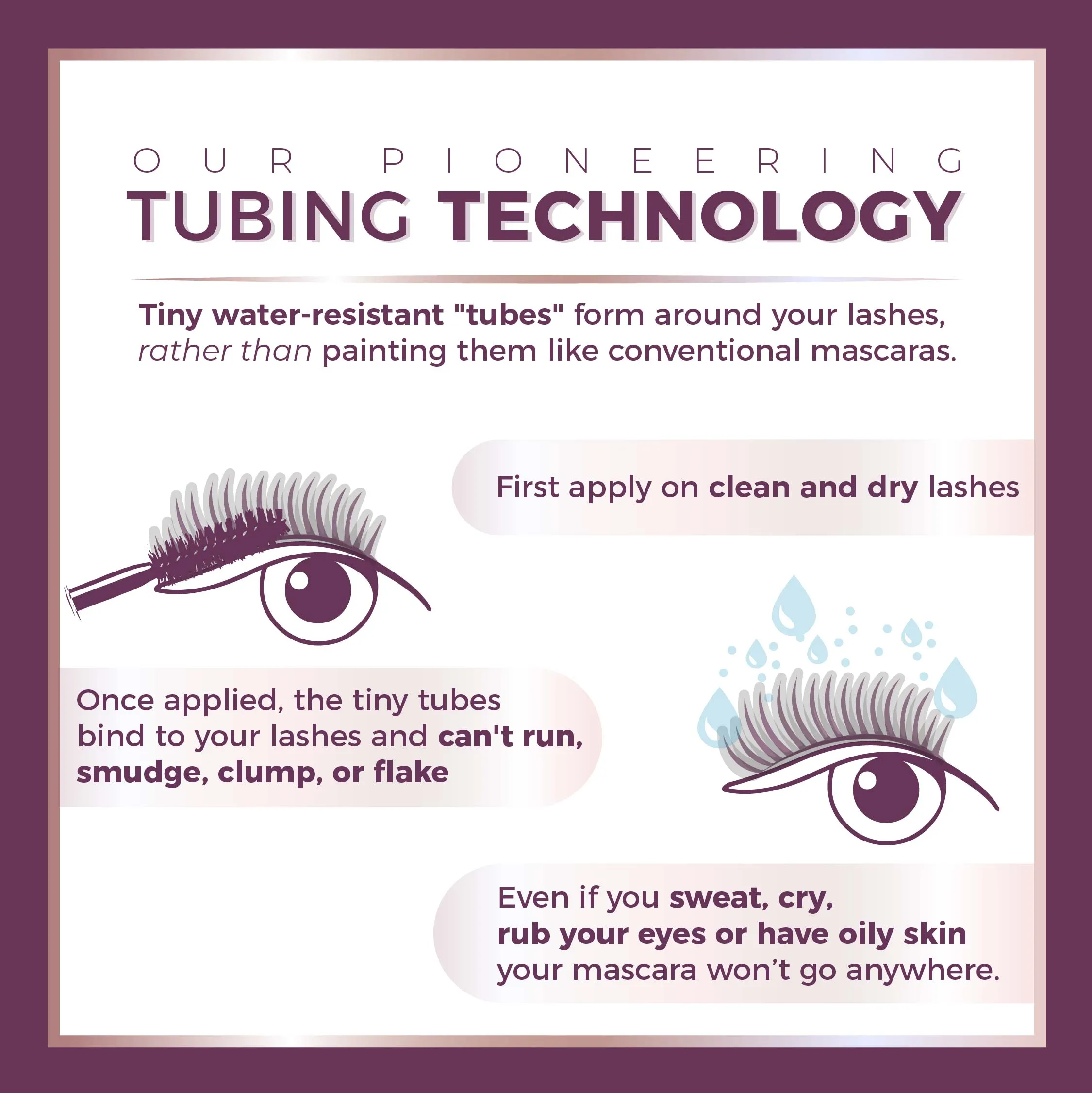 Lash Extension Tubing Mascara -- Black