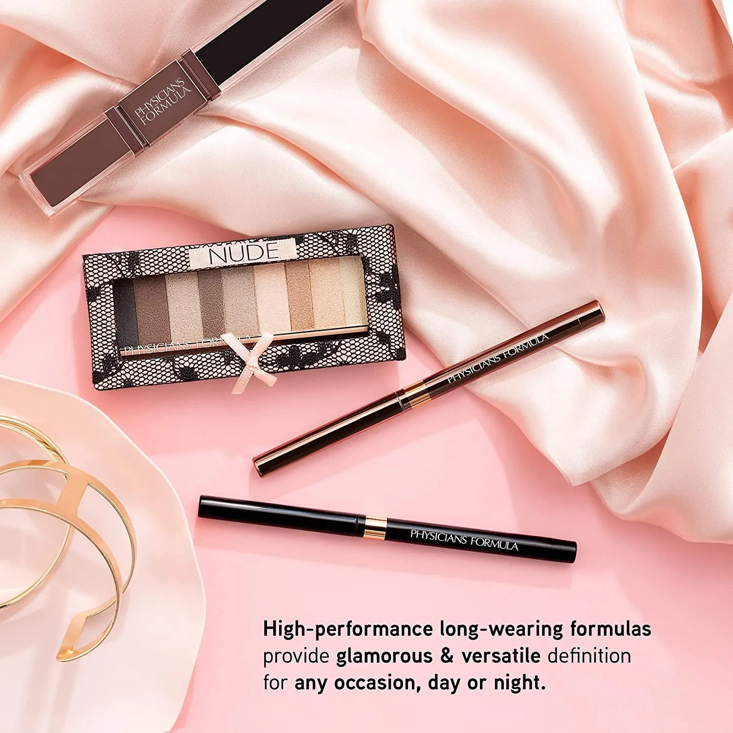 Nude Glam Eye Collection: Eyeshadow, Eyeliner & Mascara Set