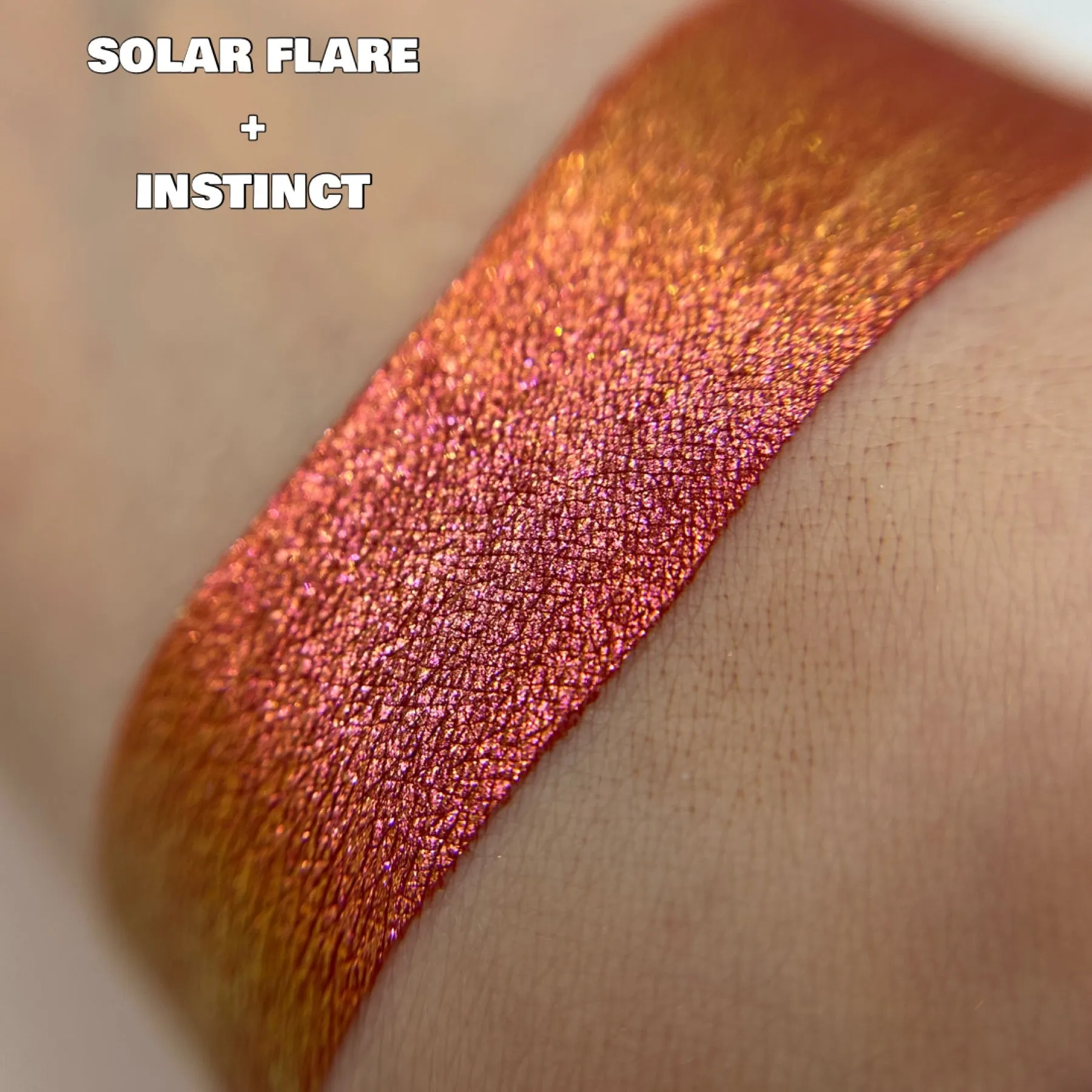 Solar Flare Moonlit Metal Glitter Topper