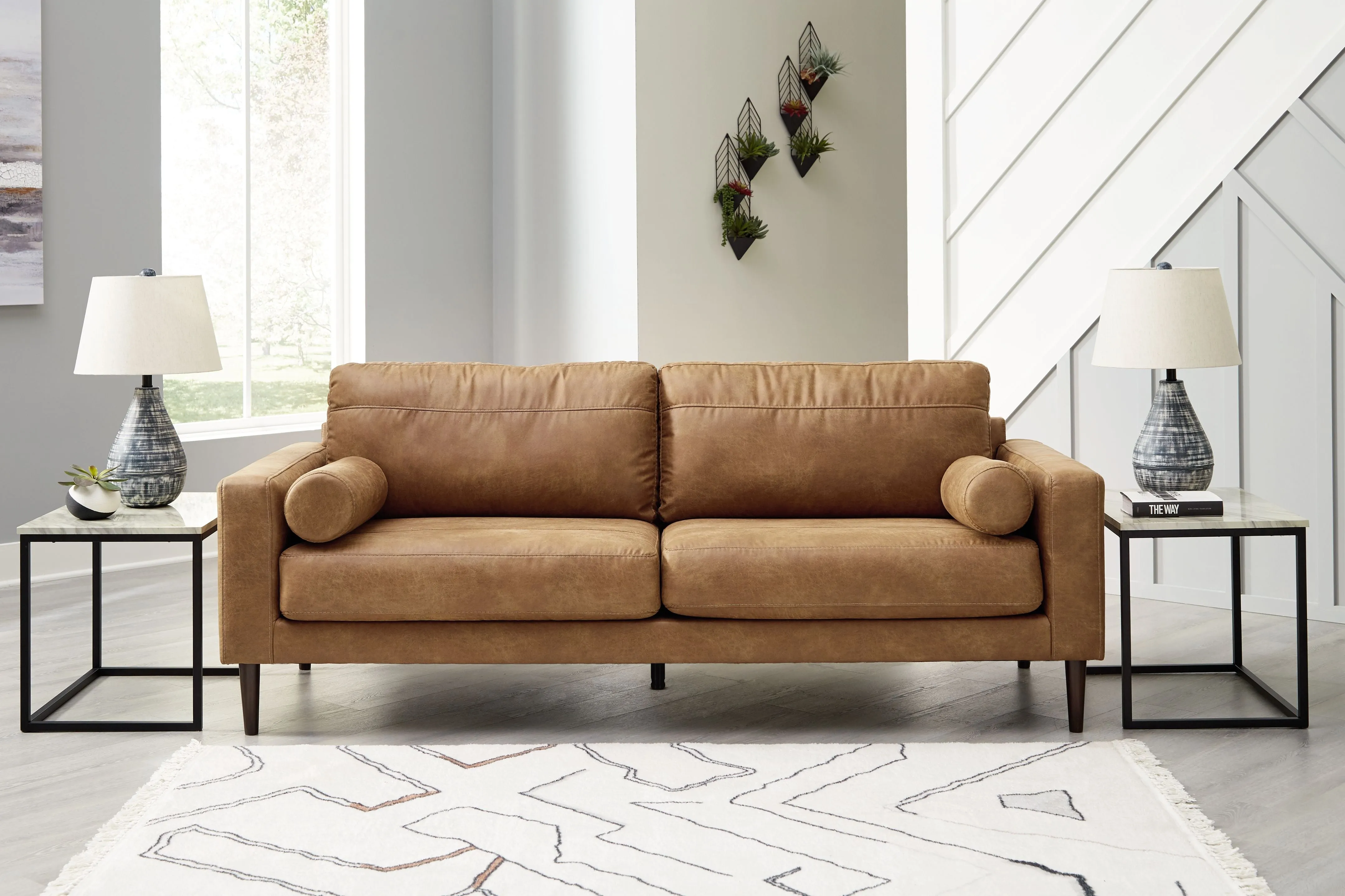 Telora Luxurious Caramel Sofa – Stylish Comfort for Any Living Space